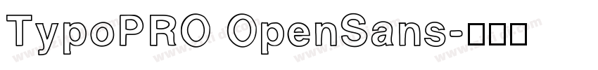 TypoPRO OpenSans字体转换